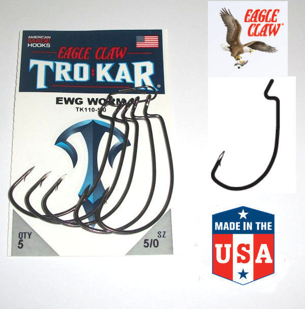 Eagle Claw TROKAR TK110 Wide Gape Weedless – Lym Tackle